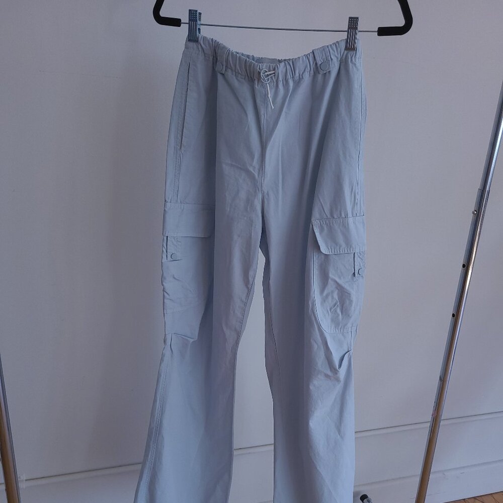 Light blue Zara drawstring cargo pants